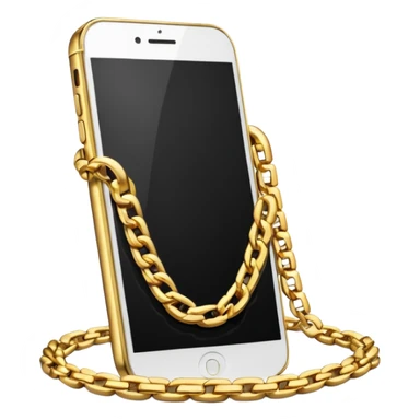 Ninja gold chain on phone sticker