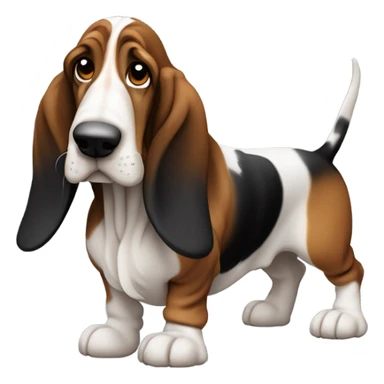 Basset hound sticker