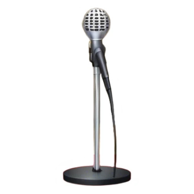 Create a glamorous and vibrant emoji that represents pop or stage vocal performance. The design should feature an empty stage with concert lighting. Include elements like an iconic stage microphone with a sparkling, rhinestone-studded microphone stand, set on a red carpet, a celebratory firework display in the background and a ribbon of musical notes flowing around the scene to symbolize the performance's energy. Use bright colors like gold, red, and silver to emphasize the excitement and glitz of the pop vocal world. The background should be transparent. sticker