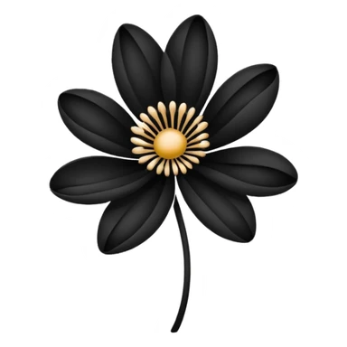 Ink flower sticker