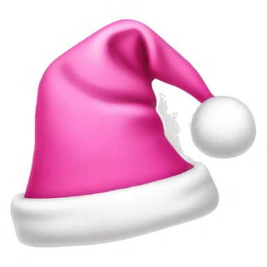 pink santa hat  sticker