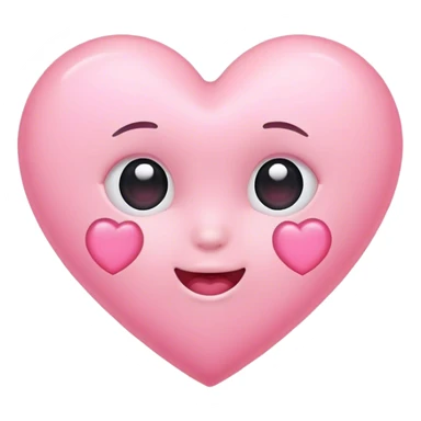 baby pink heart emoji  sticker