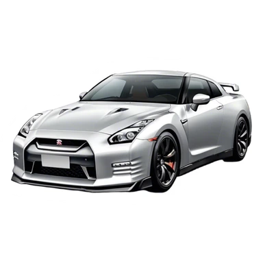 Nissan GT-R - Nissan (Model Year: 2022) (Iconic colour: Silver) sticker