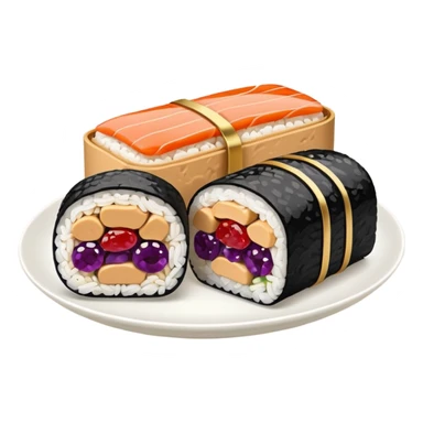 Peanut butter jelly sushi sticker