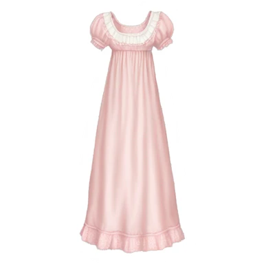 light pink victorian nightgown  sticker