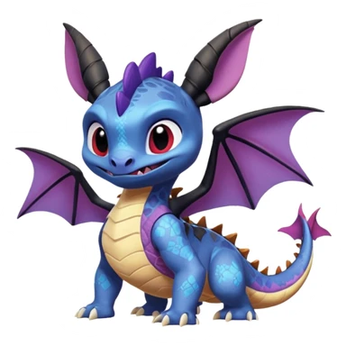 Spyro-Toothless-Stitch-Pokémon-Fakémon-creature-hybrid sticker