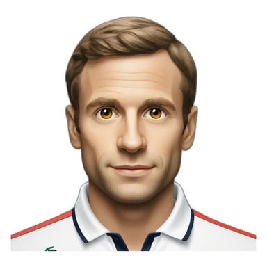 Macron en Lacoste tn sticker