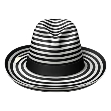 Sombrero Vueltiao con varias rallas negras sticker