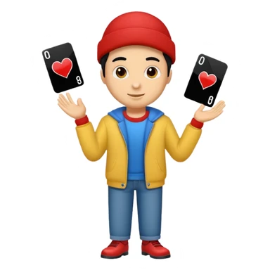 Create a man with only an uno clothes sticker