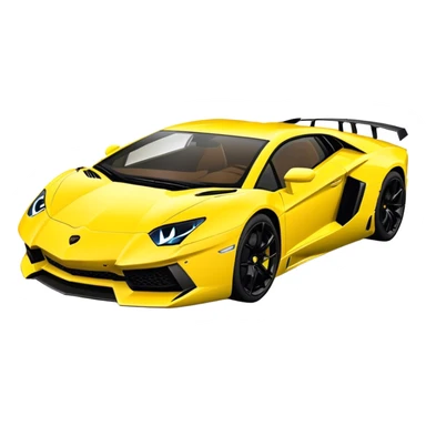 Lamborghini Aventador - Lamborghini (Model Year: 2021) (Iconic colour: Yellow) sticker