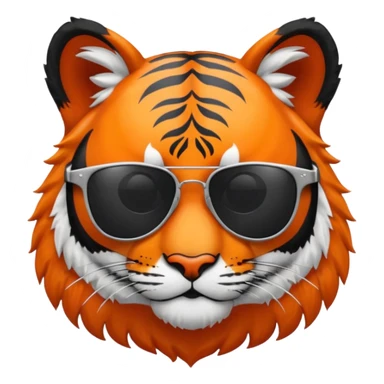 Harrisburg High School Tiger Logo with sunglasses sticker