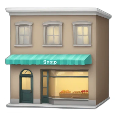 shop building sticker