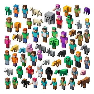 Minecraft mob sticker