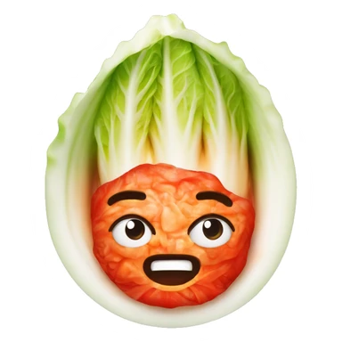 Kimchi : A napa cabbage marinated in a bright red pepper paste sticker