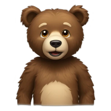 Maculer tedy bear sticker