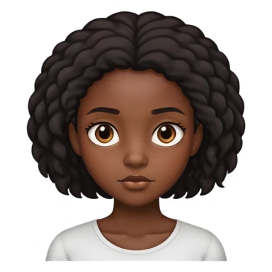 Black girl side eyeing  sticker