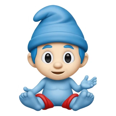 smart smurf  sticker