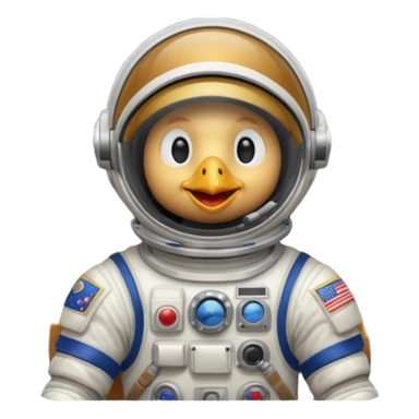 chicken astronaut sticker