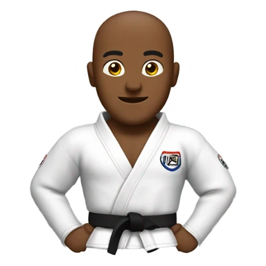 man jiu jitsu brown belt sticker