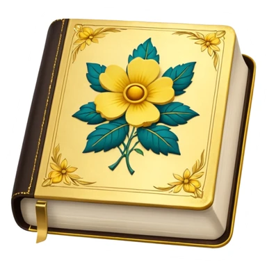 Yellow floral bible sticker