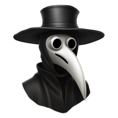 Plague doctor mask sticker