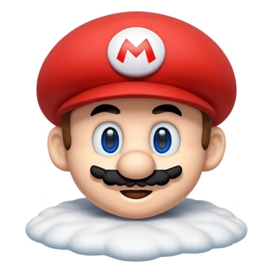 Ein Pudel im aussehen vom SuperMario Universum sticker