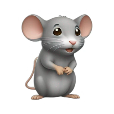 souris qui travaille sticker