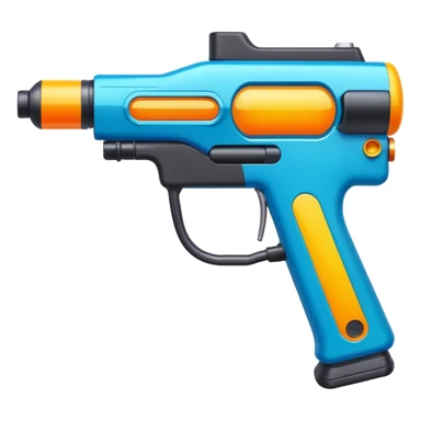 paintball gun multicolor sticker