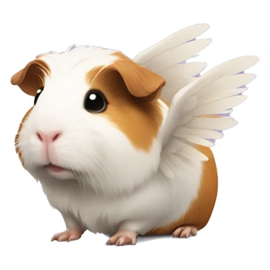 Guinea pig with wings sticker