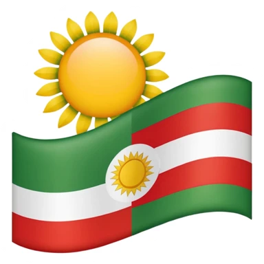 Kurdish flag sticker