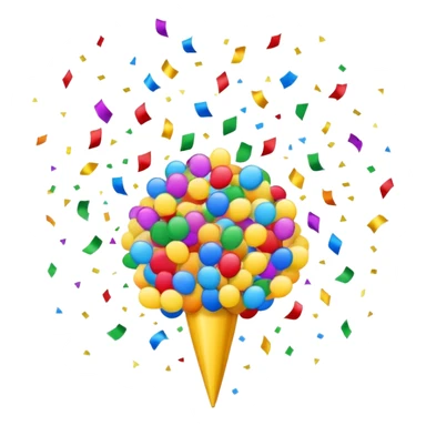 colorful confetti explosion celebration sticker
