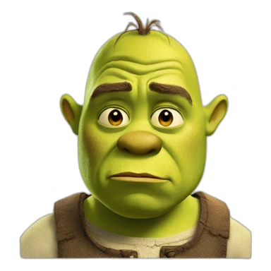 Shrek sad sticker