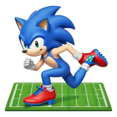 Football field let’s play sonic sticker