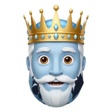 portrait of ice king sticker