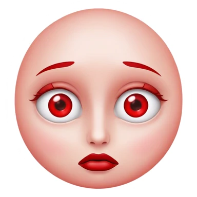 Visage qui fume avec yeux rouges sticker