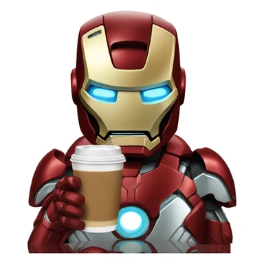 Ironman with coldcoffe sticker
