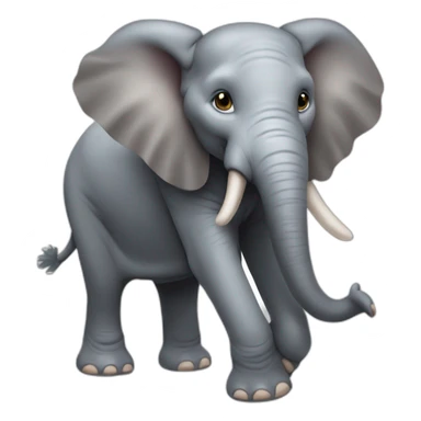 Éléphant sur souris sticker