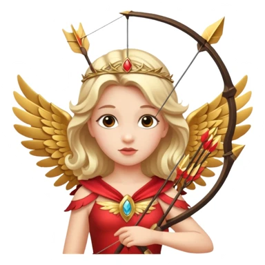 Cupid queen sticker