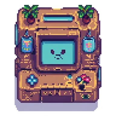 ai security, pixel art style, retro video game aesthetic, technology theme sticker