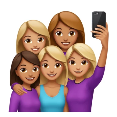 girls taking selfie in club sticker