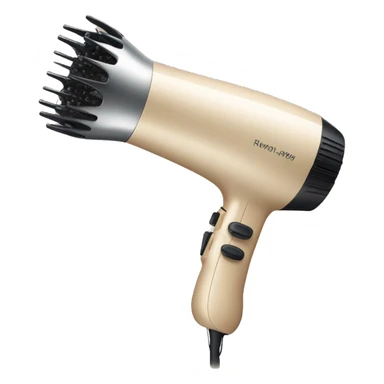 beige blow dryer for hair sticker