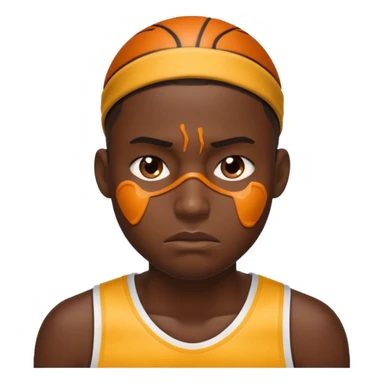 tired basketball player, sweating a lot sticker