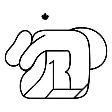 puppy paw print with number 12 inside and a border sticker