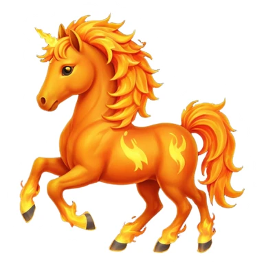 Fire horse sticker