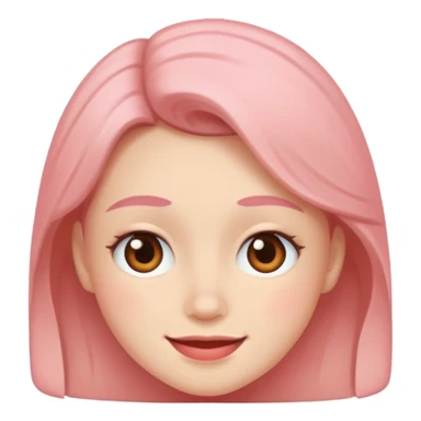 Awkward smile with blush sticker