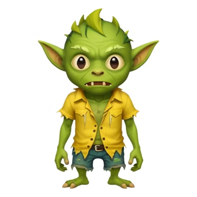 Goblin yellow shirt  sticker