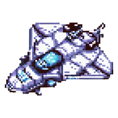 space cruiser, vibrant colors sticker