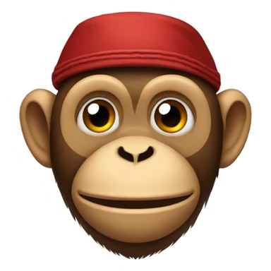 Monkey with a fez sticker