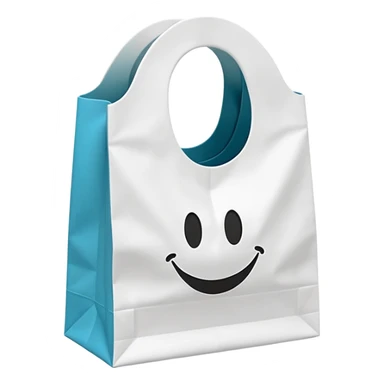 Lululemon shopping bag that has like a droopy upside down u sticker