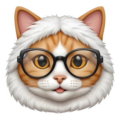 Cat wearing black cooling glass 😎😺 sticker